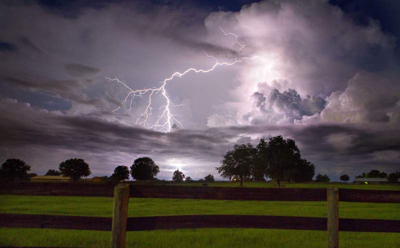 lightning strikes